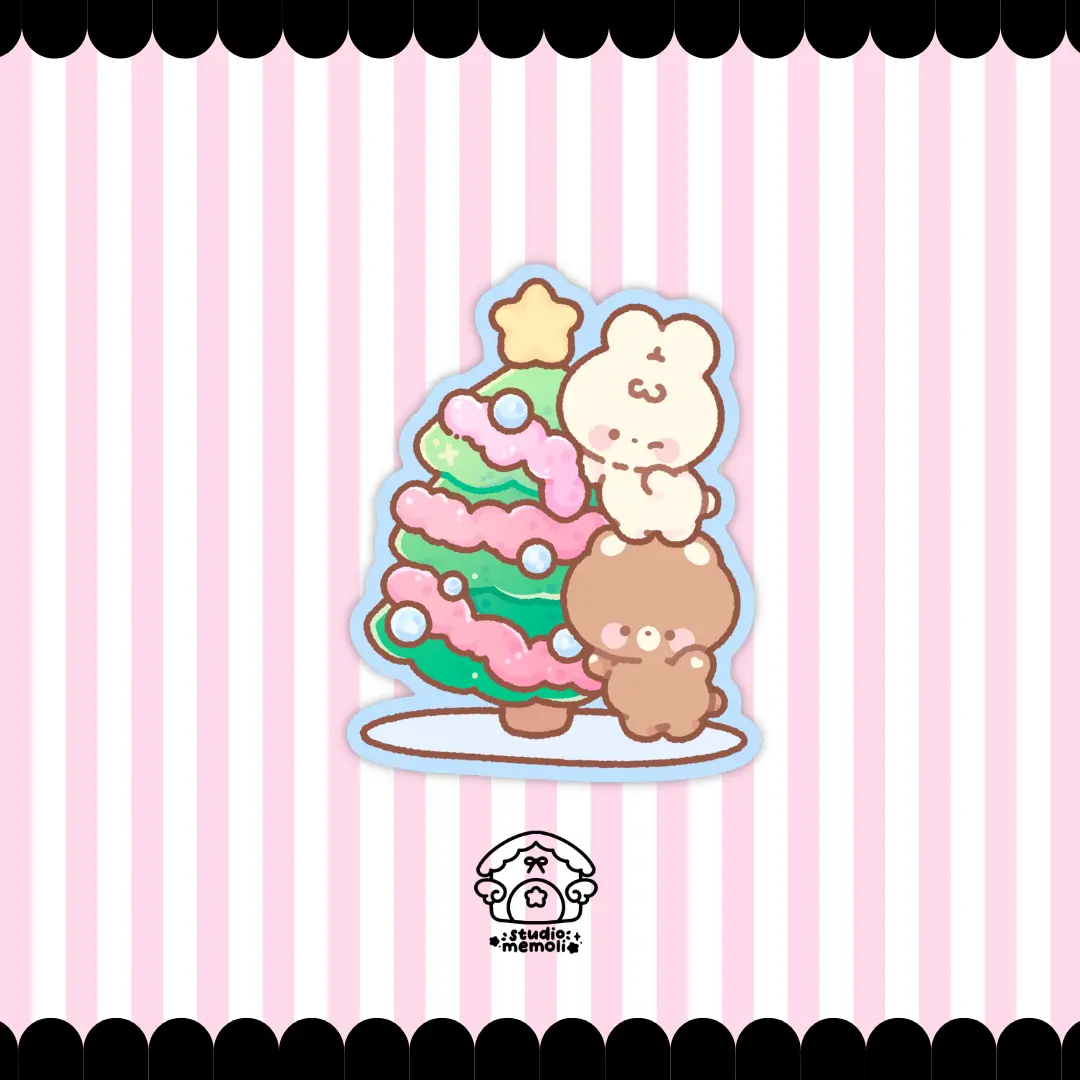 christmas tree decoration sticker