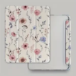 This summer-themed floral case features an adjustable stand and pen holder, and is a foldable, non-slip TPU protective case suitable for Samsung, iPad mini, iPad Air, iPad Pro/iPad 10th and 11th generation iPads.