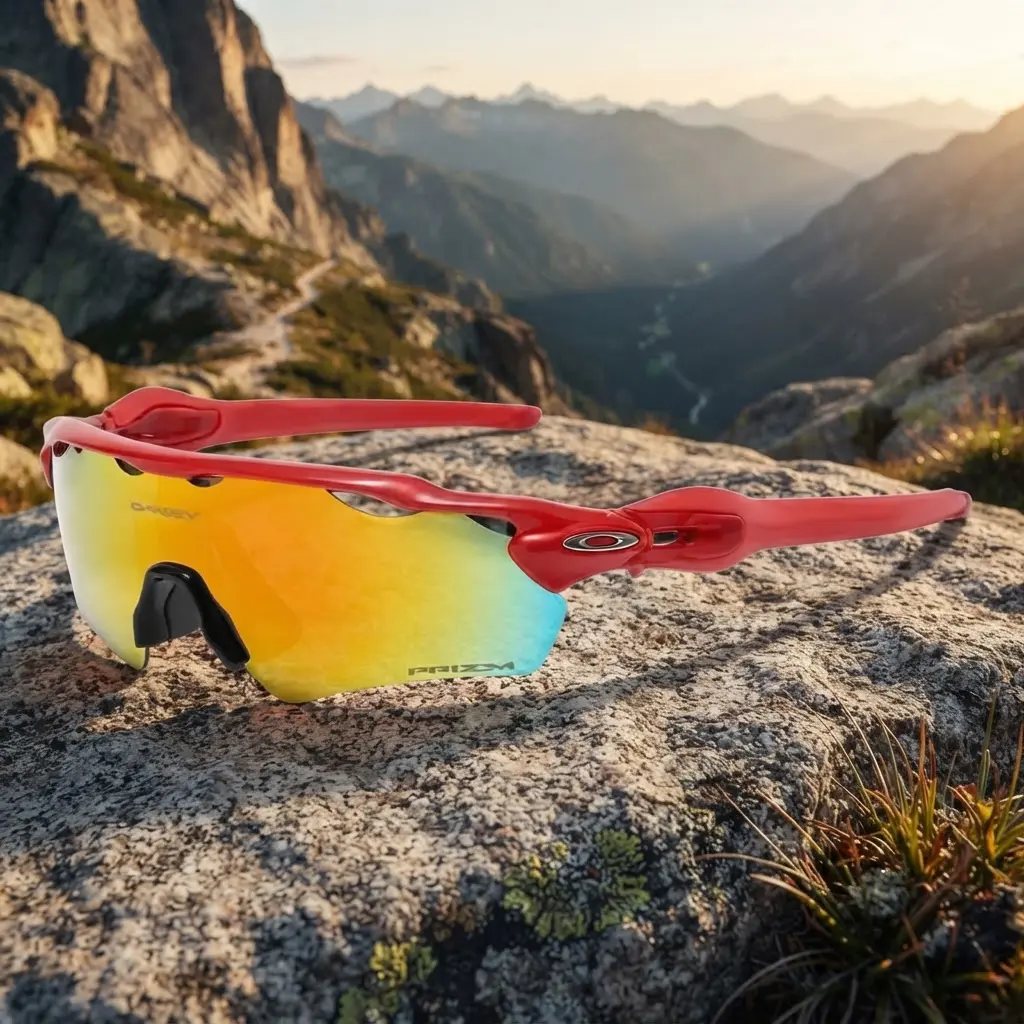 Oakley Sport Shield Sunglasses Wraparound UV Protection Outdoor Glasses for Cycling Fishing Hiking