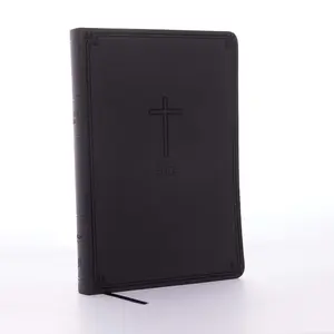 NKJV, Value Thinline Bible, Large Print, Leathersoft, Charcoal, Red Letter Edition, Comfort Print: Holy Bible, New King James Version