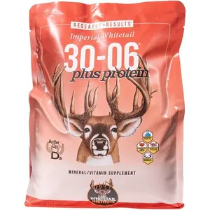 30-06 Mineral and Vitamin Supplement for Deer Food Plots, Provides Antler-Building Nutrition and Attracts Deer, Plus Protein, 5 lbs