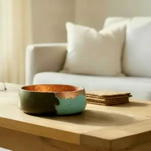 Copper Horizon Cement Bowl