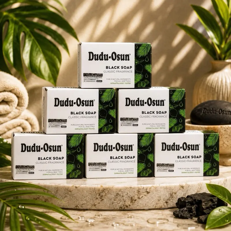 Dudu Osun Black Soap, 150g Bar, 48-Piece Pack