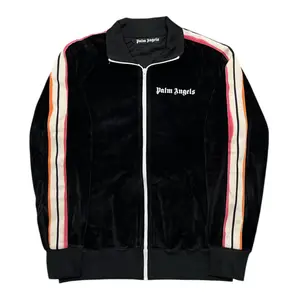Palm Angels Classic Logo Chenille Track Jacket Watercolor Black Multi