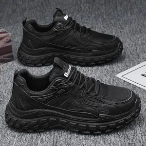 2026 Autumn Dad Shoes Mesh Breathable Wear-resistant Casual Shoes Tire Sole Sports Running Shoes Men's Shoes
