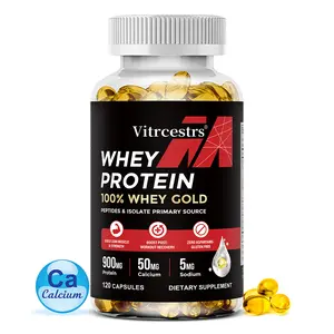 Whey Protein Health Supplement ,Supports Muscle Health, 120 Capsules