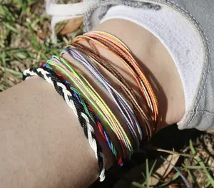 Pura Vida Inspired Wax String Anklets | Waterproof anklets | Surf anklets | string anklets | Adjustable anklets | Vsco anklets | Multicolor