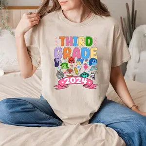 Third Grade Inside Out Back To School T-shirt, 3rd Grade Teacher Inside Out Tee, 3rd Grade Squad Sweatshirt, 3rd Grade Vibes, Teacher Gifts