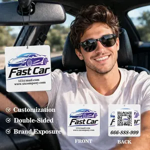 Customized Car Air Purifier - Personalized and Fun Car Air Purifier | Unique Photo Gift, Double sided Printing, Car Aromatherapy, Suitable as Christmas Gift, Valentine's Day Gift, DIY Customized Birthday Gift, Anniversary - Square