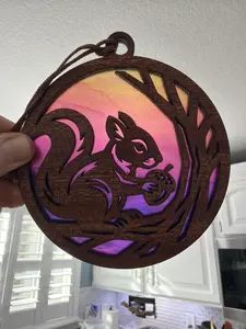 Squirrel Suncatcher for Sunny Window