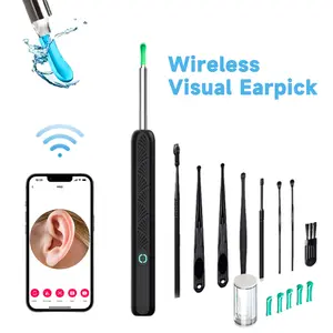 Wireless Visual Earpick，Earwax Remover Tool, 8 counts Ear Kit, Rechargeable Ear Cleaner with 1080P Camera for iOS & Android,Birthday &Christmas Gift, TikTokShopHolidayHaul