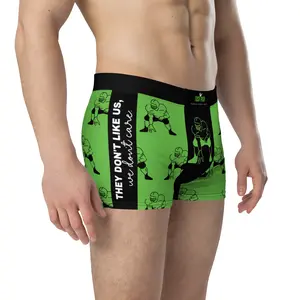 Tush Push™️ Boxer Briefs, “They Dont Like Us, We Dont Care”, Football Underwear, Green