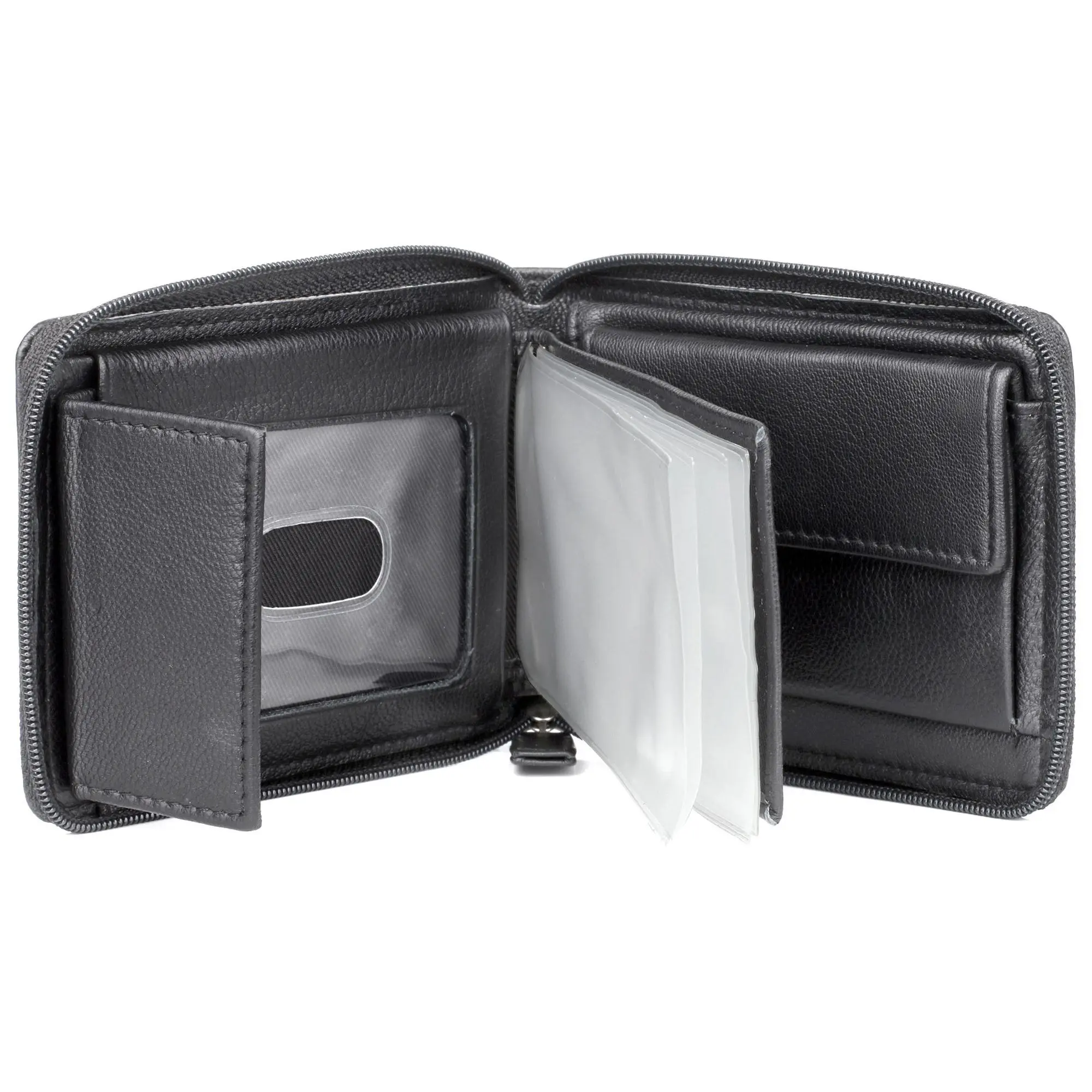 J.BUXTON Emblem Zip-Around Billfold Wallet J.BUXTON Emblem Zip-Around Billfold Wallet