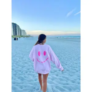 Happy To Be Here Sweatshirt, Gift for Her, Aesthetic T-shirt,  Hoodie and Sweater Cotton