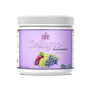 Gain Life Collagen + Resveratrol Omega 3 6 9 Vitamin Drink Mix Powder Dietary Supplement Gain Life Collagen + Resveratrol Omega 3 6 9 Vitamin Drink Mix Powder Dietary Supplement