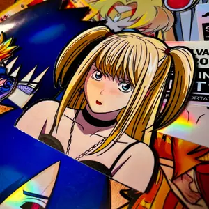 Misa Misa Anime Holographic Peeker Sticker
