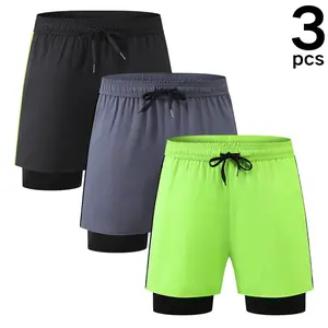 2-in-1 Active Shorts with Snug Inner Construction – Versatile for Fitness Sessions & Outdoor Leisure Activities