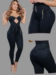 COLOMBIAN BONBONUP WOMAN'S JEANS BUTT LIFTER WITH FOUR BUTTONS