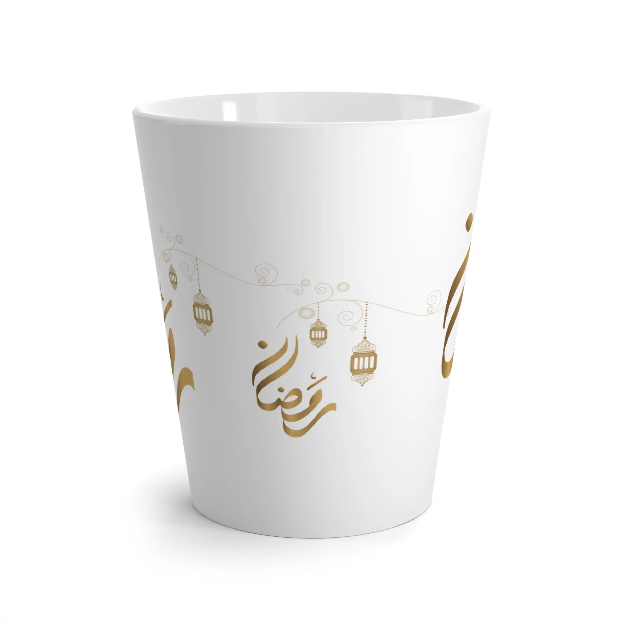 Latte Mug - Ramadan Chai Coffee Cup, Islamic Home Decor, Eid Gift Mug, Ramadan Table Decor, Muslim Kitchenware