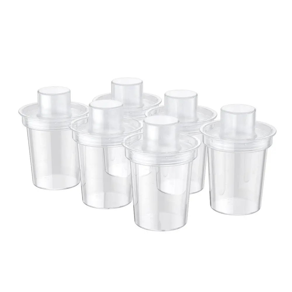 6 Counts 80ML Infant Formula Dispenser, Clear Milk Powder Storage Container, Portable Travel Milk Powder Dispenser, Baby Formula Container, Milk Storage Containers, Formula Dispenser On The Go