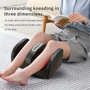 Foot Massager Machine, Home Massage Device, Foot Bottom & Leg Massager, Automatic Kneading, Smart Buttons, Adjustable Strength, Heat Therapy, Foot Roller