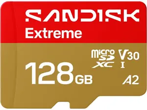 SanDisk Extreme 128GB MicroSD Memory Card Model SDSQXH9-128G-GZ6MA SanDisk Extreme 128GB MicroSD Memory Card Model SDSQXH9-128G-GZ6MA
