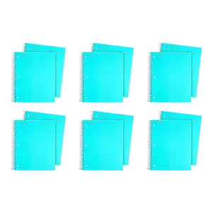 Mintra Office Durable Spiral Notebooks 3 Subject, 150 Sheets, Wide Ruled 12 Pack