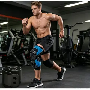 Functional Hinged Knee Support Brace, Adjustable Knee Stabilizer with Compression Wrap, Knee Unloader for Knee Instability, Swelling, Post-Injury Recovery, for Athletes & Seniors