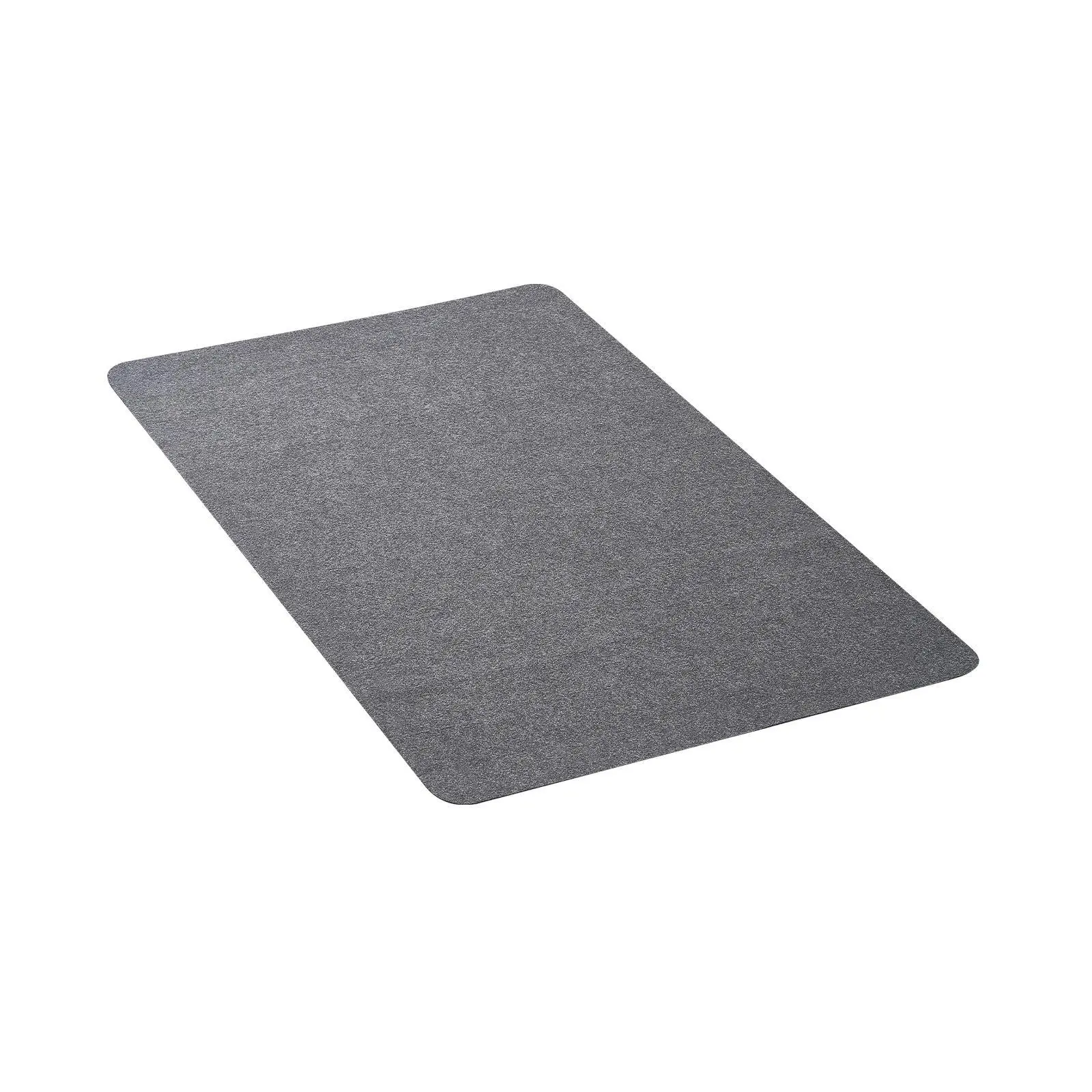 VEVOR Home/Office Chair Mat for Hard Floors, 55x35-inch Large Size Silent Floor Protector, Polyester Smooth Surface, Non-Slip, Dustproof, Easy to Clean, Smooth Glide Under Desk Rug (Dark Grey)#BacktoSchool