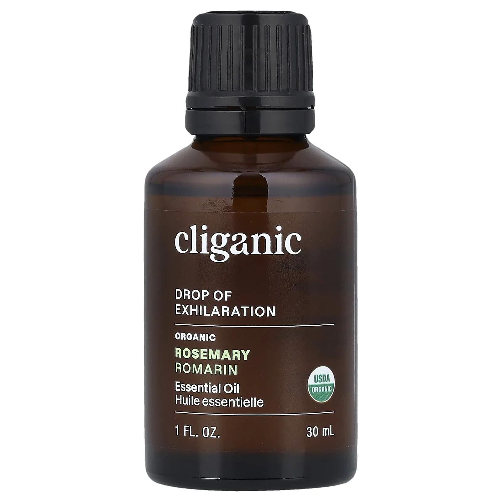 Cliganic Drop of Exhilaration™, Organic Rosemary Essential Oil, 1 fl oz (30 ml)