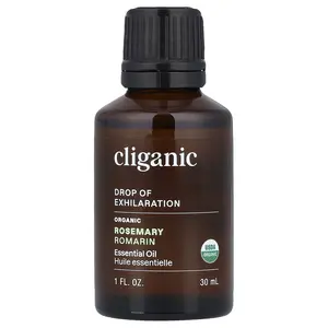 Cliganic Drop of Exhilaration™, Organic Rosemary Essential Oil, 1 fl oz (30 ml)