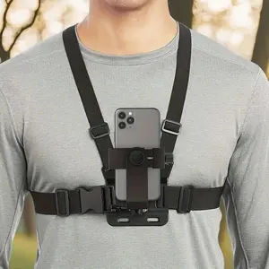 Creative Outdoor Cycling Shooting Chest Strap Phone Holder for Hands-Free Filming, Outdoor Adventures Universal Phone Compatibility Perfect for POV,Adjustable Comfortable Ideal for Vlogging, Sports, Fitness,  Action Shots, Live Streaming Smartphone Mount