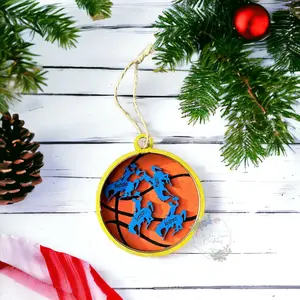 Basketball Shaker Ornament
