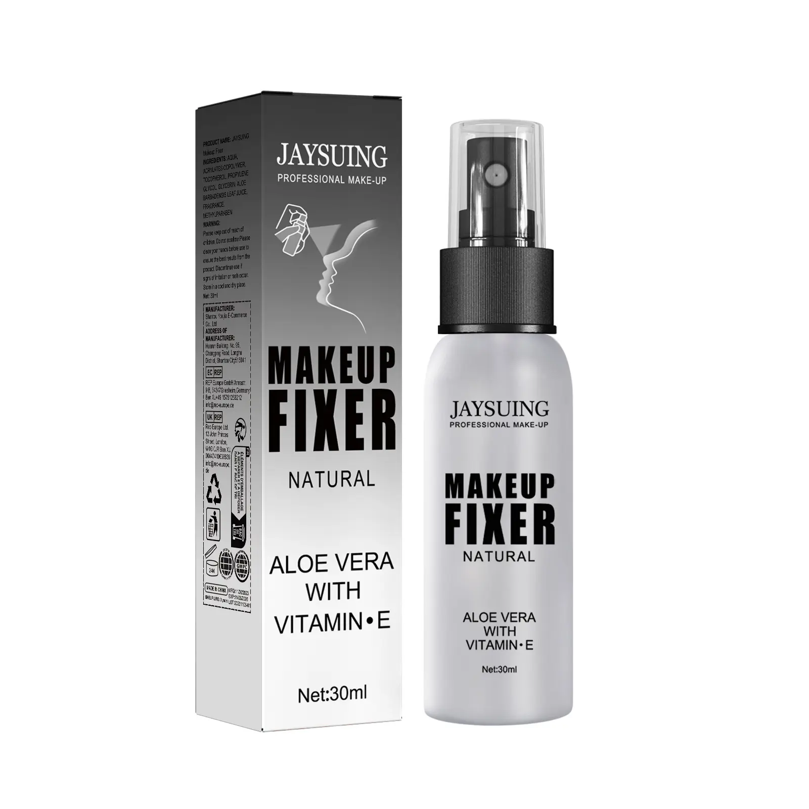 Waterproof Makeup Finishing Spray with Aloe Vera & Vitamin E for an Oil Control Matte Finish, Long-Lasting Lightweight Makeup Fixer for Outdoor Days, Hydrate, Alcohol Free, Work, Finishing Makeup Fixing Spray