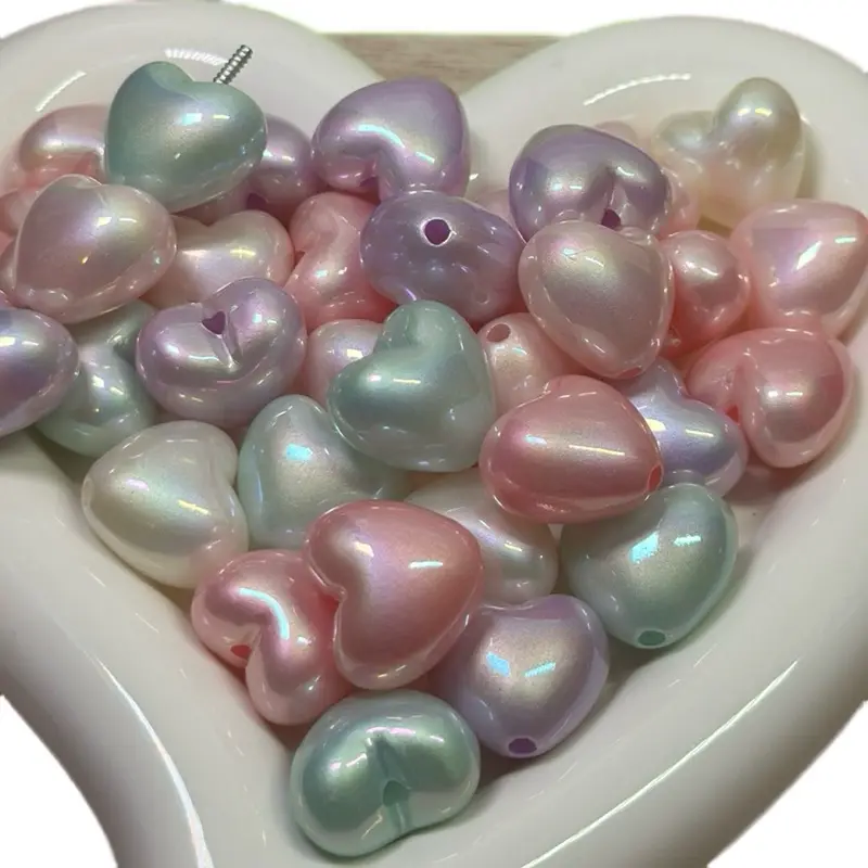 Special Beads Claims - Assorted Colorful Beads in Pink & Light Purple with Unique Shapes and Lightweight Design
