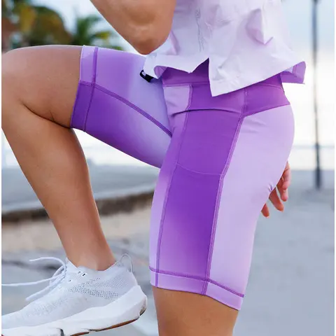Sprints Women's Compression Shorts: Flexion Compression, Gym Shorts, Running Shorts, Quick Dry, Anti Chafe, Four Pocket, Zipper, Drawstring, Silicone Grip, Marathon, Training, Hiking, Pickleball, Tennis, Yoga, Everyday