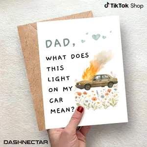 Funny Father's Day Card, Birthday Card , Jokes Fathers Day Gift from Daughter, Fathers Day Gift