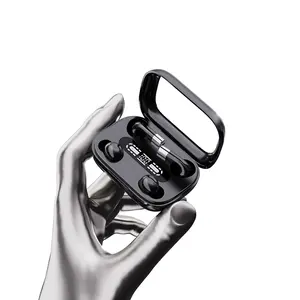 MSHUKCOE Two Pairs Of Dual Touch Wireless Audio Earphones, Suitable For Couples, With Ultra Long Battery Life, Stereo Sound Quality In The Ear, Low Latency And Low Noise, Transparent Charging Compartment