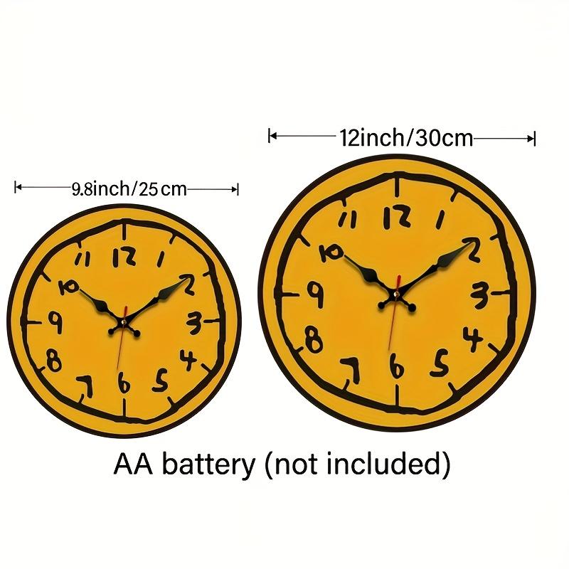 1pc Modern Minimalist Wooden Silent Wall Clock - Non-Ticking Quiet Operation, Round Elegant Design Suitable for Home Decor, Rooms, Bedrooms & Gifts