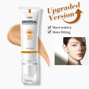 VGO-Universal Tinted MoisturizerSPF 50+ Orange liquid lt can be used asfoundation liquid-A Skincare Sunscreen Facial Uv Moisture Hydrate tower 28 mineral sunscreen face spf
