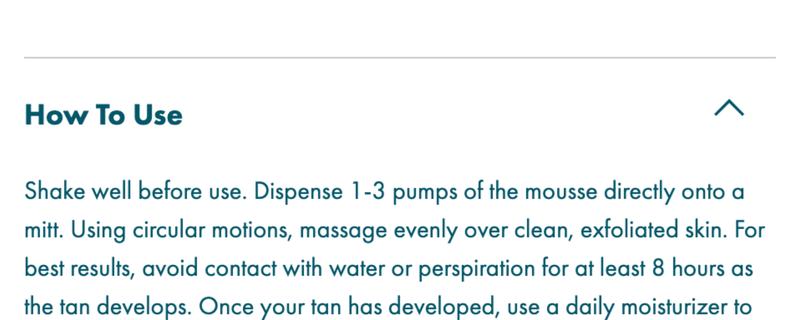 Gradual Self-Tanning Mousse