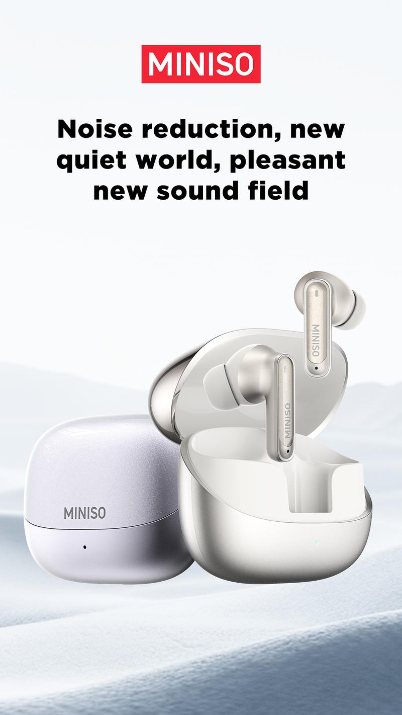 【Buy 1 Get 1 Gift Free】MINISO X30 OWS Open Ear Bluetooth Earbuds, MS106 Wireless Earbuds Bluetooth 6.0 Earphones, In Ear Earbuds, HIFI Sound Quality IPX5 Waterprooof 35Hours Play time Wireless Headphones Touch Control Built-in Mic Hearphones