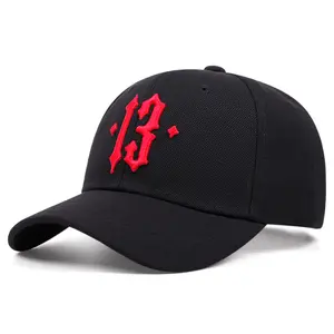 Baseball cap for men and woman Outdoor sports Number 13 Embroidery visor cap casual cap vintage Hip hop cap