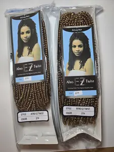 Afro EZ twist kinky braiding hair synthetic curly hairstyles