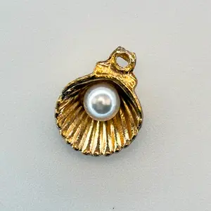 3D Pearl Seashell Charms – DIY Alloy Pendant for Bracelets, Necklaces, Earrings & Hair Accessories, Jewelry Making Supplies