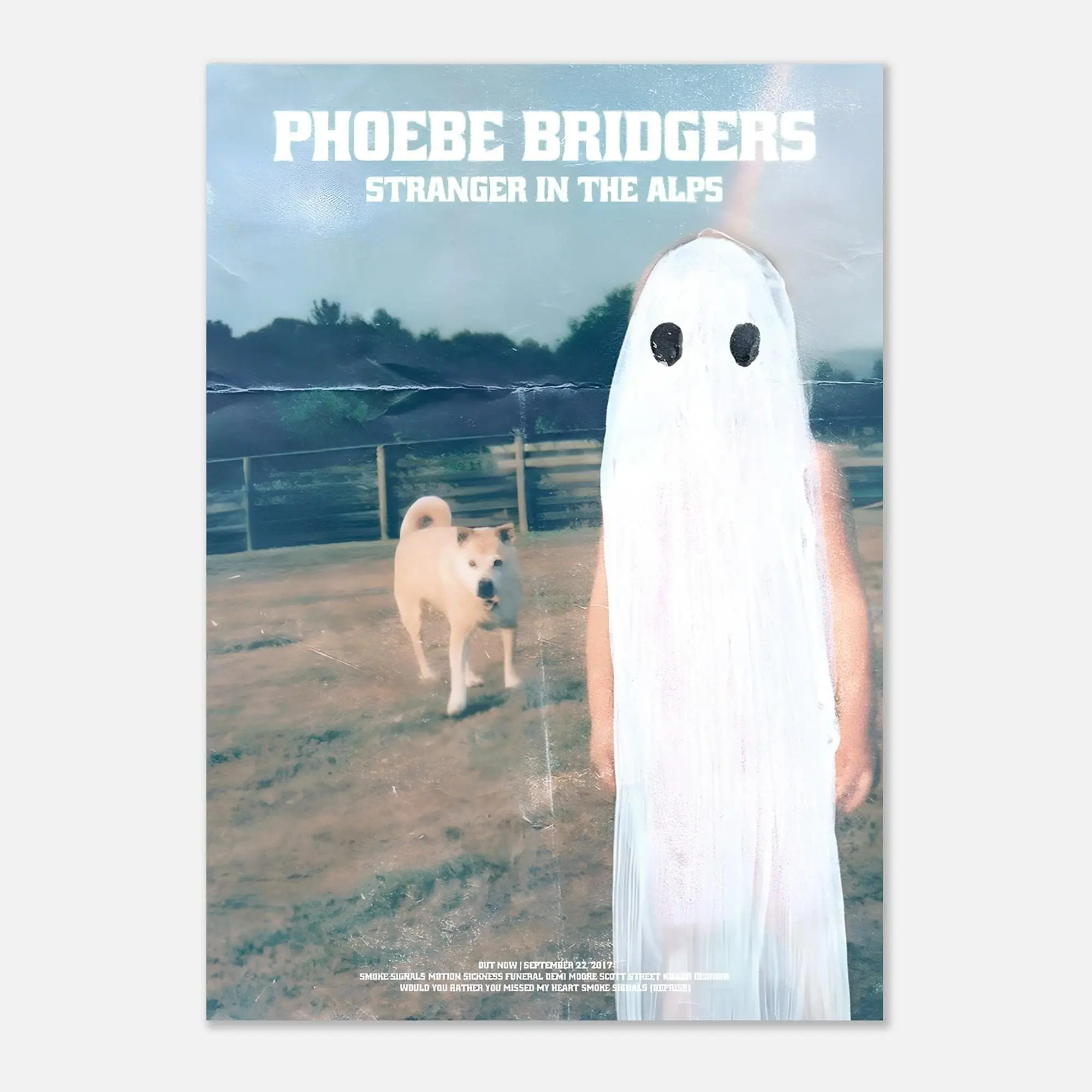 [Free Ship] Phoebe Bridgers Poster, Stranger in the Alps Album Print, Indie Folk Rock Wall Art, Retro Music Poster Decor, Music Fan Gift Idea