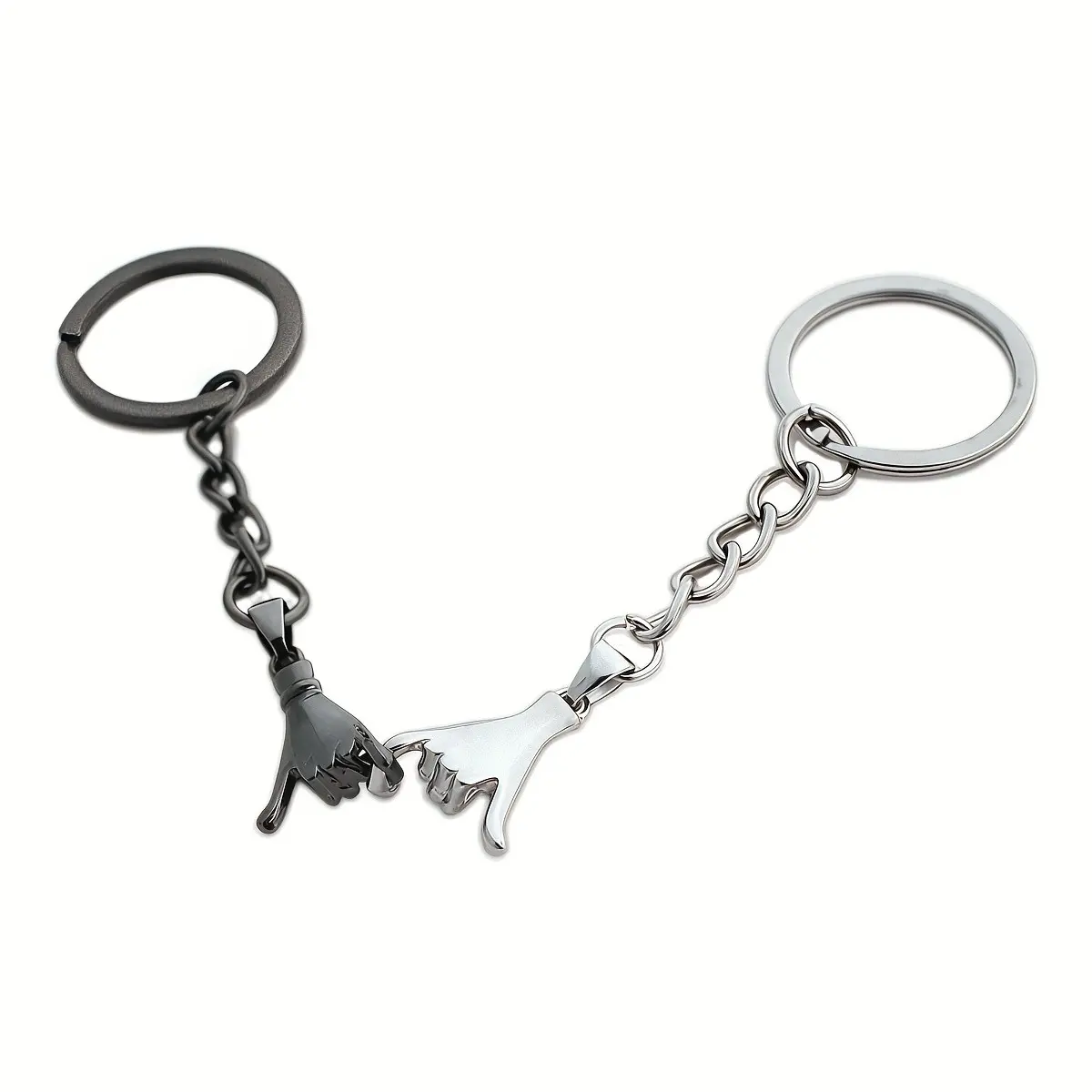 2Pcs Pinky Promise Matching Keychains for Couples, Valentine Gifts for Girlfriend Boyfriend Best Friends, Bff Friendship Keychains