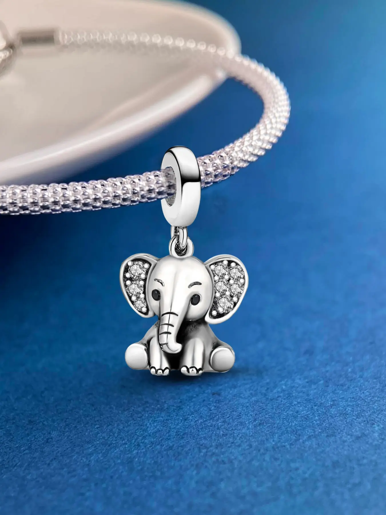 New Original Silver Plated Charm DIY Beads With Heart Shaped Cat Paws Cute Elephant Heart Shaped Dog Paw Prints for Couples Special Chioce Gifts DIY Jewelry Perfect for Casual Outings Animal Theme Parties, Animal Pendant, Diy Jewelry Making