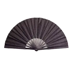 Vanta 13 inch Black Glitter Clack Hand Fan