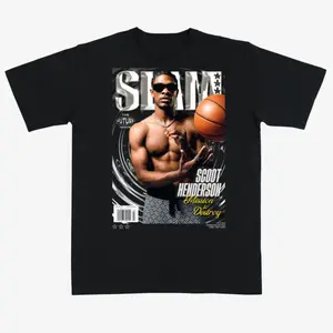 SLAM Scoot Henderson Mission to Destroy T-Shirt – Vintage Basketball Graphic Tee Featuring Future Star Streetwear Design